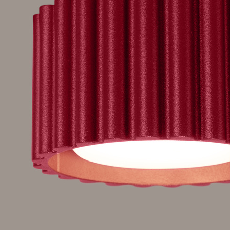 Svietidlo na povrchovú montáž GX53 Aluminum Burgundy Aura Deep Space SL.1822 Sollux