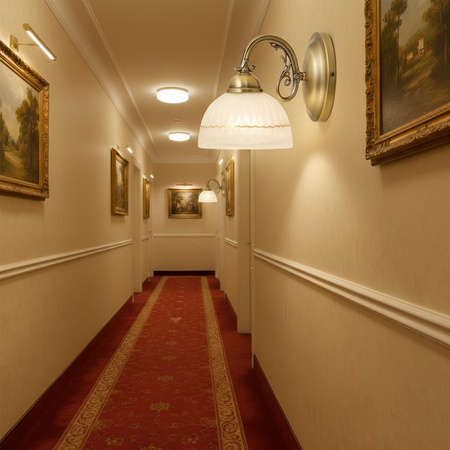 Nástenné svietidlo E27 Brown Classic Flossi 8811 Rabalux