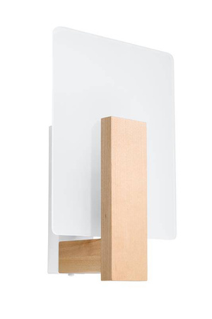 Nástenné svietidlo Nástenné svietidlo E14 Square Brown Škandinávsky Lappo Sollux