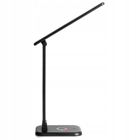 Stolná stolná lampa Nastaviteľná LED 12W 960lm 3000-4000-6500K CCT RGB Nabíjateľné školské nočné svetlo Stmievateľné zapnutie/vypnutie čierna Alma Masterled