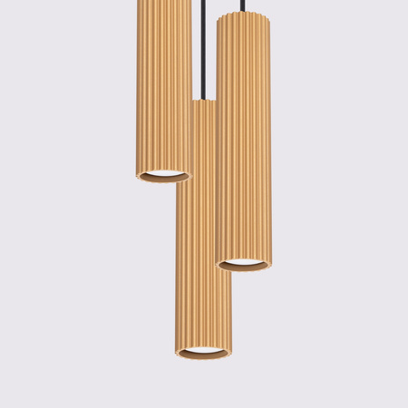 Tuba Spot 3x GU10 Gold Carbon Deep Space Závesné svietidlo SL.1557 Sollux