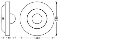 Inteligentné LED vonkajšie svietidlokamerou 22W 1600lm 3000K, teplá biela reproduktor Alarm Stmievateľné IP44 Sivá SMART+ WiFi kamera Ledvance