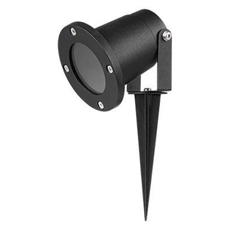 Záhradná lampa s reflektorom LED 3x GU10 čierna IP65 IK08 10cm Masterled