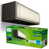 Záhradné nástenné svietidlo Vonkajšie fasádne svietidlo LED 3,8 W 800 lm 2700 K antracit Stratosphere Ultra Efficient Philips
