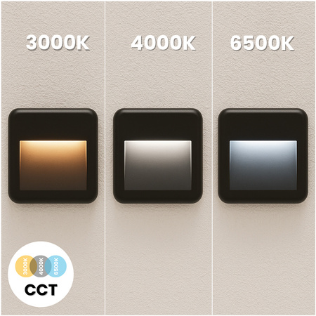 Vonkajšie záhradné schodisko Nástenná lampa CCT 3000-6500K LED 4W IP65 VIREO LUMILED