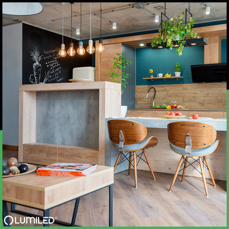 LED žiarovka E27 Sphere G95 6W = 50W 660lm 2000K teplá biela 360° BURRITON FILAMENT LUMILED