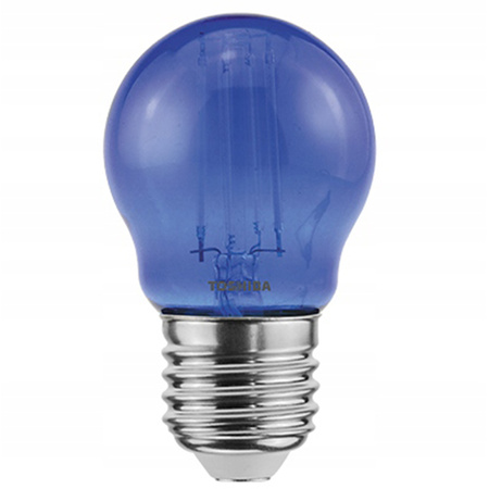 LED žiarovka E27 G45 4,5W = 40W Blue Filament TOSHIBA