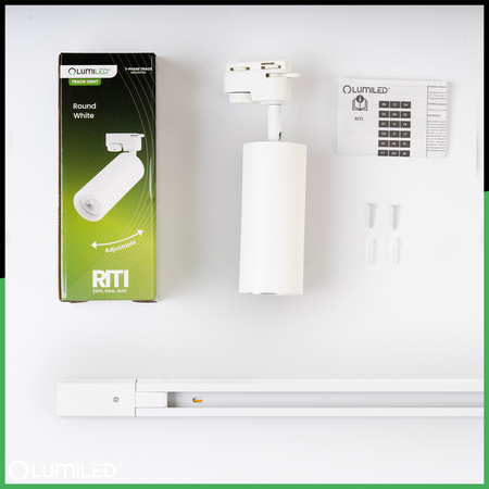 Sada osvetľovacích prípojníc 2 m + 4x RITI GU10 White LUMILED reflektor