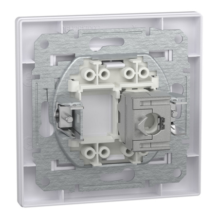 Počítačová zásuvka RJ45 cat. 5e STP s rámom biela SCHNEIDER ASFORA