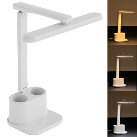 Stolná LED lampa 6W 400lm 4000lm, neutrálna biela 120° biela stmievateľná Bari Sanico Goldlux