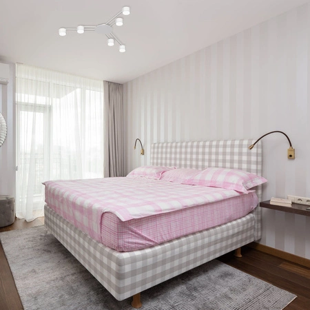 Luster Stropné svietidlo 6x GX53 LED biela Moderné Videx