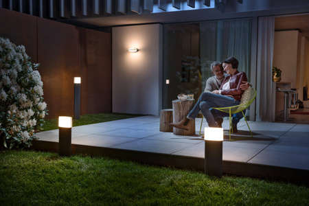 Vonkajšia záhradná lampa LED fasádna nástenná lampa 12,5W 950lm 3000K IP44 Endura Ledvance sivá