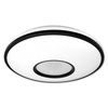 Plafond LED stropné svietidlopovrchovou montážou 72W 5040lm 3000-6500K CCT 160° stmievateľné Pilot Round Black Santo Masterled