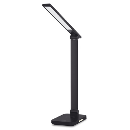 Stolná LED lampa 18W 700lm 6500K studená biela čierna stmievateľná Videx