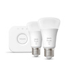 3x LED žiarovka E27 A60 9,5W = 75W 1055lm 2700K teplá biela SMART Smart Bluetooth ZigBee White + BRIDGE Bridge Philips HUE Starter Kit