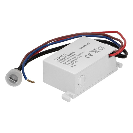 Súmrakový senzor s externou sondou 2000W IP54 Mini biely ORNO