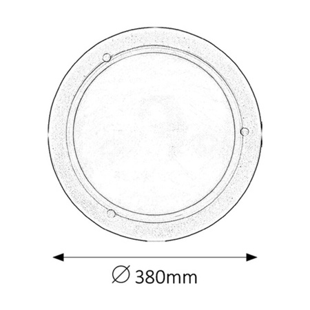 Plafond LED stropné svietidlo Povrchová montáž 2x E27 White Classic Ufo Rabalux