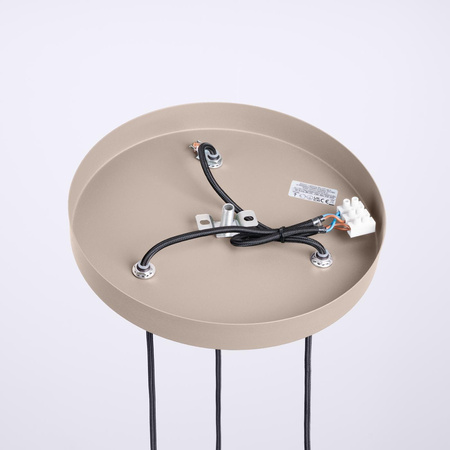 Stropné závesné svietidlo 3x G9 Round Beige Moderné matné svietidlo Sollux