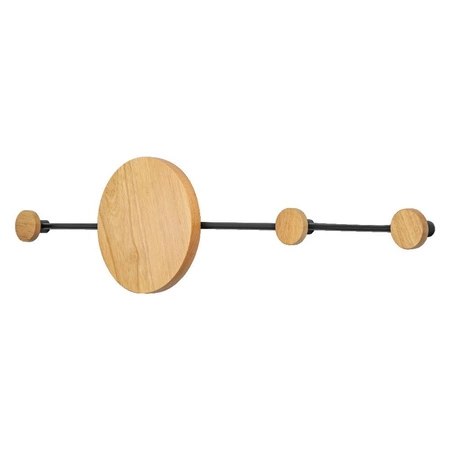 Nástenná lampa LED na vešiak na oblečenie 6W 80lm 3000K, teplá biela čierny Dekor Ledvance