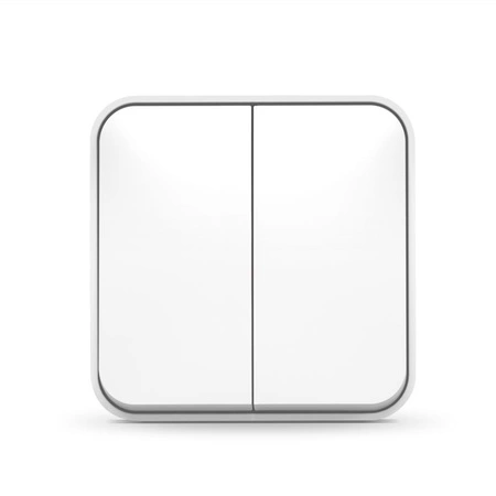 Spínač svetla 2-tlačidlový 10A na povrchovú montáž biely BINERA VIDEX