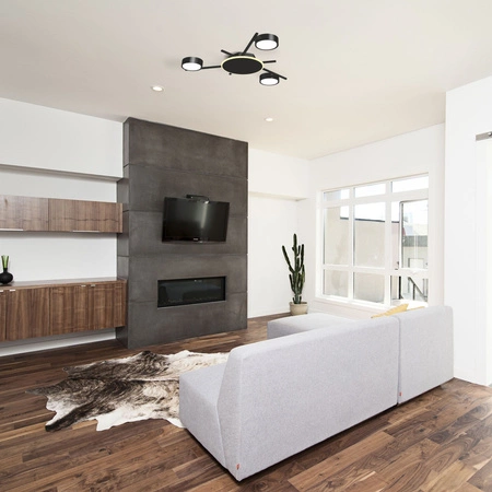 Luster Stropné svietidlo 3x GX53 9W 830lm 2700K, teplá biela čierny Povrchová montáž Videx