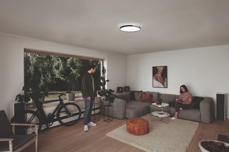 Plafond LED stropné svetlo 30W 2100lm CCT stmievateľné okrúhle čierne SMART+ WiFi Lisa Ledvance