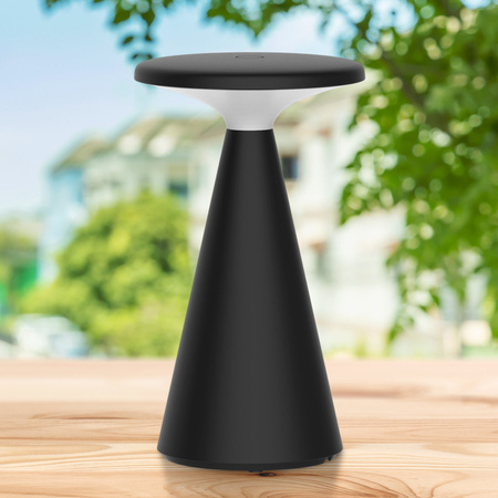 Vonkajšia dekoratívna stolová lampa LED 1,8 W 160 lm 2700K teplá biela čierny IP44 stmievateľná Paros Sanico Goldlux