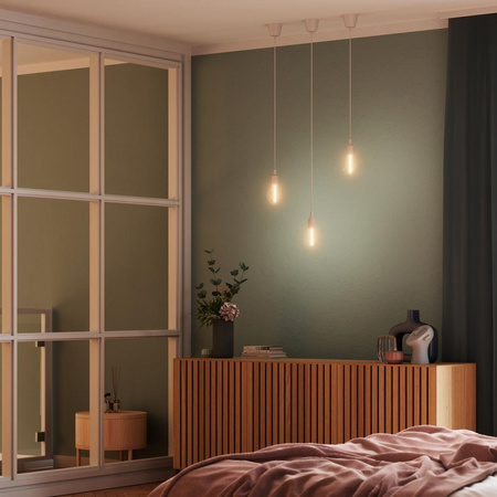 E27 závesné stropné svietidlo biele Vintage 1906 kyvadlo Ledvance