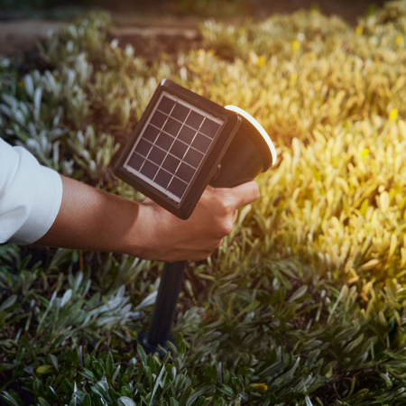 LED solárne reflektory Záhradná lampa 1,4 W 150 lm 2700 K čierna Jivix Philips