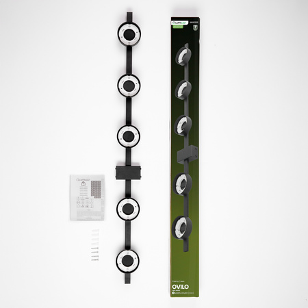 OVILO stropné svietidlo LED halogénové svietidlo 5x GX53 bodové nástenné svietidlo Reflektor LUMILED