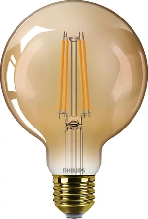 LED žiarovka E27 G95 7W = 40W 470lm 1800K teplá biela Filament Amber PHILIPS