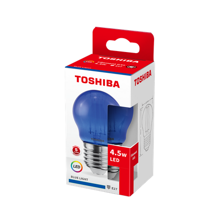 LED žiarovka E27 G45 4,5W = 40W Blue Filament TOSHIBA