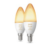 2x LED žiarovka E14 sviečka B39 5,2W = 40W 470lm 2200-6500K CCT SMART Smart Bluetooth ZigBee White Ambiance Philips HUE