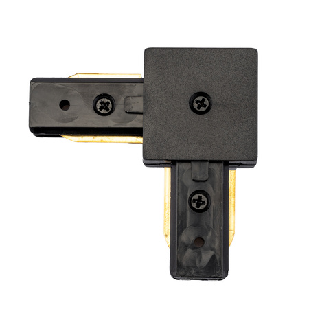 Rohový konektor čierny pre jednofázové prípojnice LUMILED