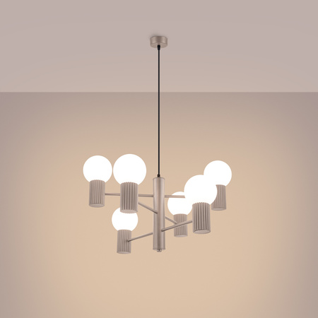 Luster Závesné svietidlo 6x G9 Hliníkové svietidlo Halo French Sky SL.1836 Sollux