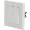 Dvojpólový spínač Asfora IP20 White