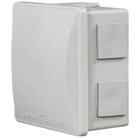 Povrchová hermetická skrinka s krytom Click 6 vývodiek IP44 PAWBOL