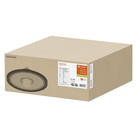 LED priemyselné svietidlo 190W 27000lm 4000K, neutrálna biela so súmrakovým snímačom pohybu čierne IP65 IK08 High Bay Gen 4 Ledvance