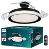 LED 28+35W 4500lm 2700-5500K Black Bliss Philips stropné ventilátorové svetlo