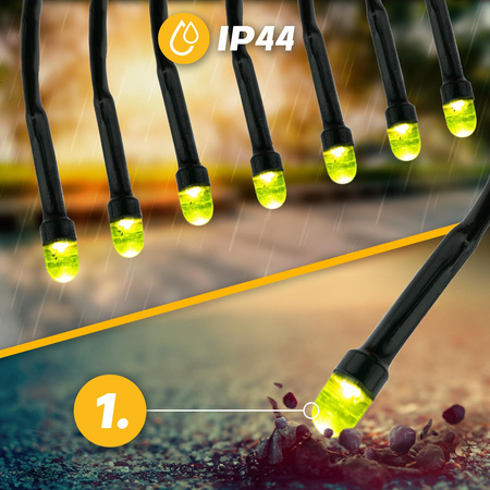 ORNIS LUMILED Solar Garden Garland 7x LED dekoratívne svetlíky