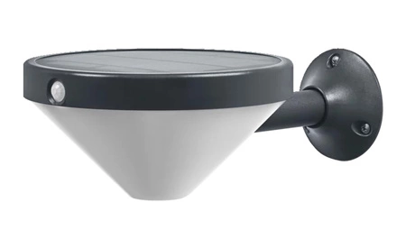 Vonkajšia solárna záhradná nástenná lampa LED 4,5 W 300 lm 3000K IP44 čierna so senzorom pohybu a súmraku Endura Ledvance