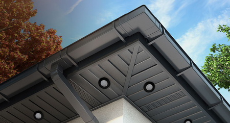 Zapustené halogénové svietidlo Circular Black AQUS + LED žiarovka GU10 1,5 W 6500K studená biela 120° Lumiled