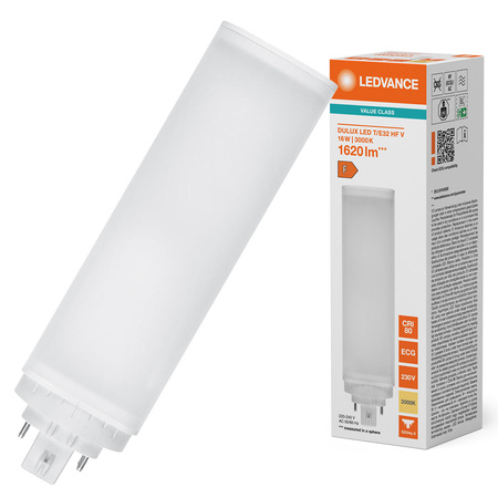 LED žiarivka GX24q-3 16W = 32W 1620lm 3000K, teplá biela Dulux T/E HF & AC Ledvance