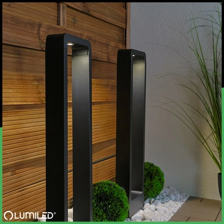 Vonkajšia stĺpiková lampa LED 10W ERICA 60cm Lumiled