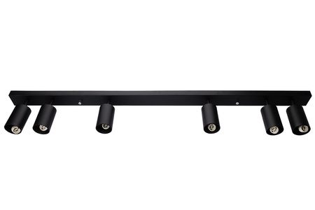 Stropné svietidlo QUALIS SPOT Reflektor Halogénové svietidlo 6xGU10 Čierna