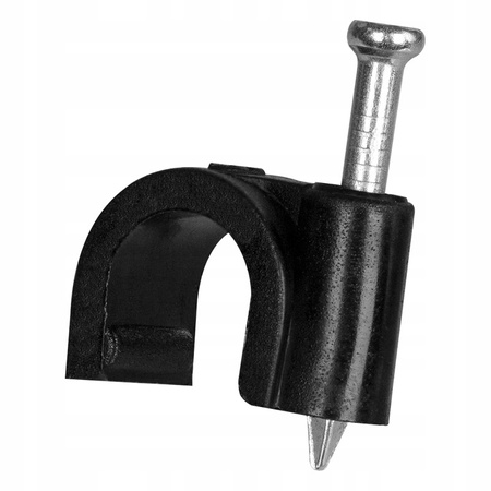 Káblový úchyt FLOP KLIP 12 mm čierny 100 ks PAWBOL