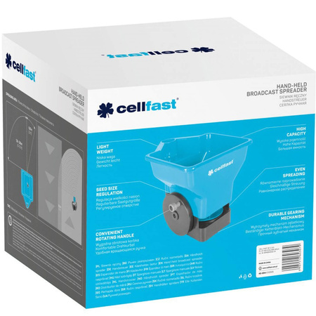 Ručné rozmetadlo trávneho osiva, hnojiva, CELLFAST