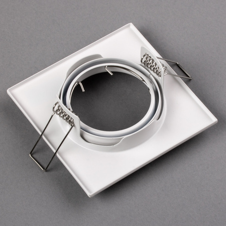 Svietidlo HALOGEN na zapustenú montáž Pohyblivé štvorcové svietidlo PICTOR White Sheet MR16 GU10