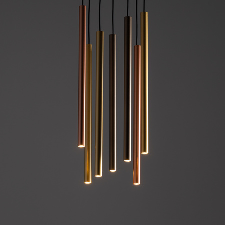 Stropné závesné svietidlo 7x G9 zlaté moderné LASER 490 10704 Nowodvorski