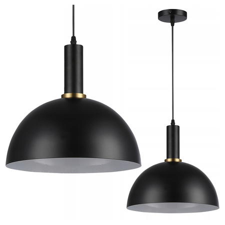 Masterled E27 čierna biela meď Koko stropné závesné svietidlo